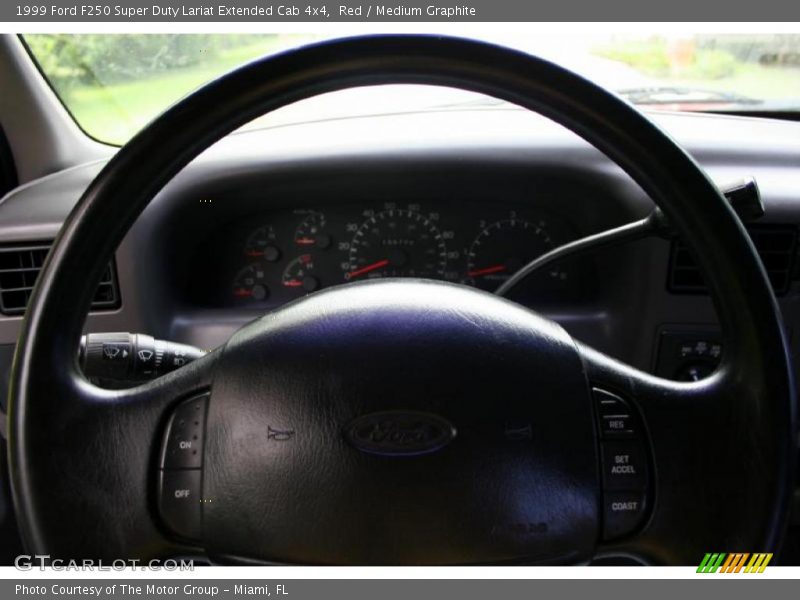 Red / Medium Graphite 1999 Ford F250 Super Duty Lariat Extended Cab 4x4