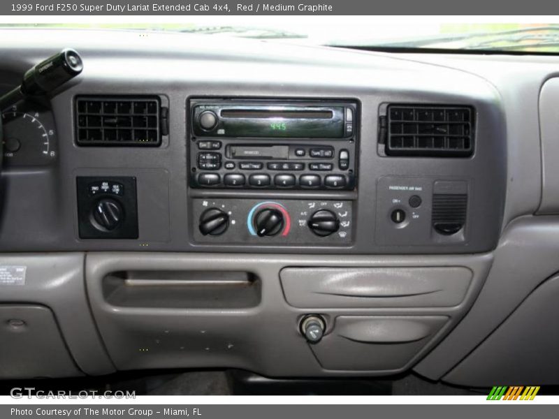 Red / Medium Graphite 1999 Ford F250 Super Duty Lariat Extended Cab 4x4