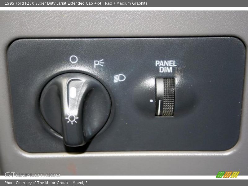 Red / Medium Graphite 1999 Ford F250 Super Duty Lariat Extended Cab 4x4