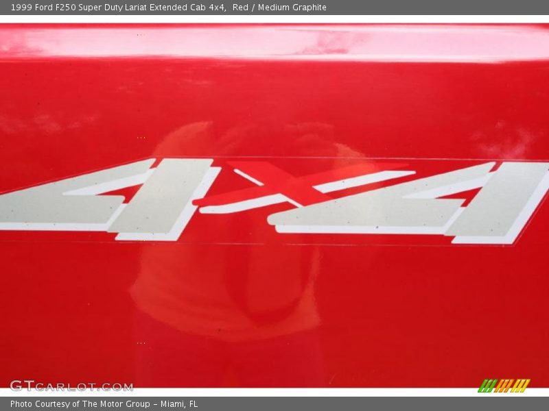 Red / Medium Graphite 1999 Ford F250 Super Duty Lariat Extended Cab 4x4