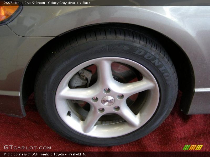 Galaxy Gray Metallic / Black 2007 Honda Civic Si Sedan