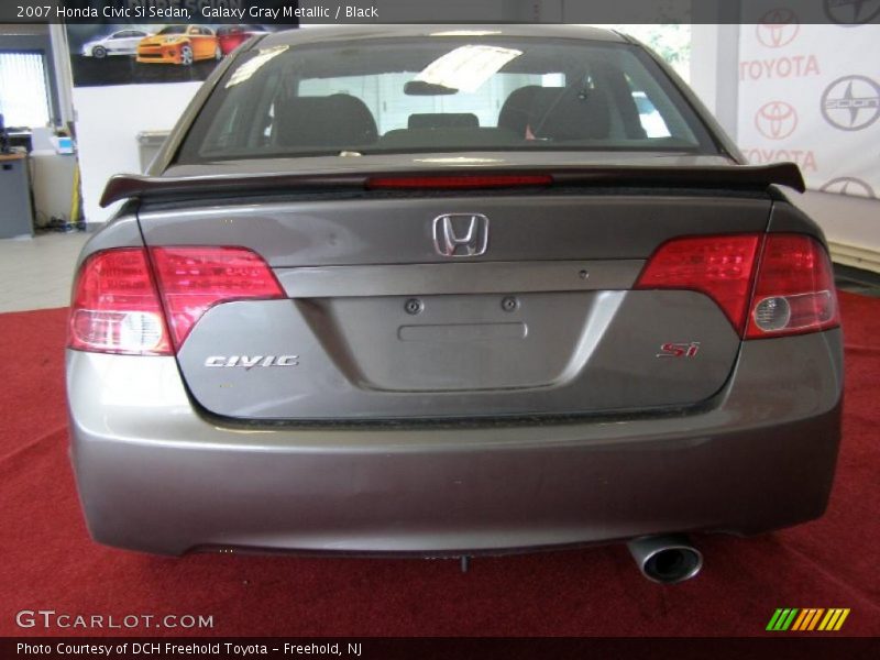 Galaxy Gray Metallic / Black 2007 Honda Civic Si Sedan
