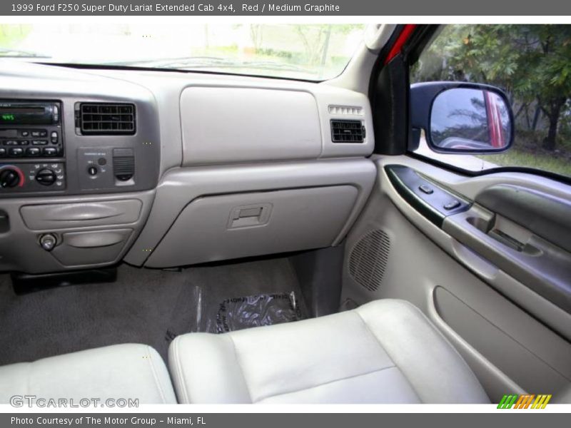 Red / Medium Graphite 1999 Ford F250 Super Duty Lariat Extended Cab 4x4