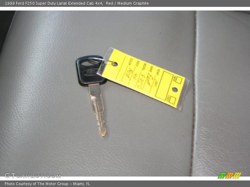 Red / Medium Graphite 1999 Ford F250 Super Duty Lariat Extended Cab 4x4