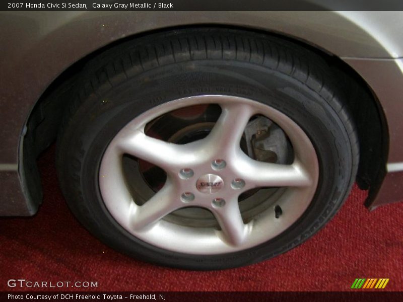 Galaxy Gray Metallic / Black 2007 Honda Civic Si Sedan