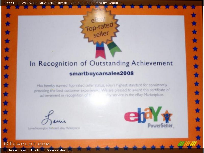 Red / Medium Graphite 1999 Ford F250 Super Duty Lariat Extended Cab 4x4