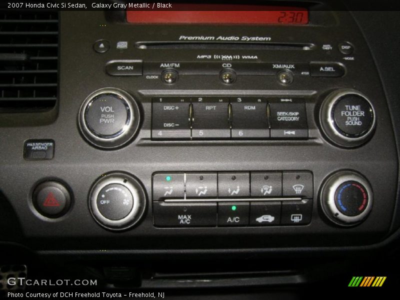 Galaxy Gray Metallic / Black 2007 Honda Civic Si Sedan