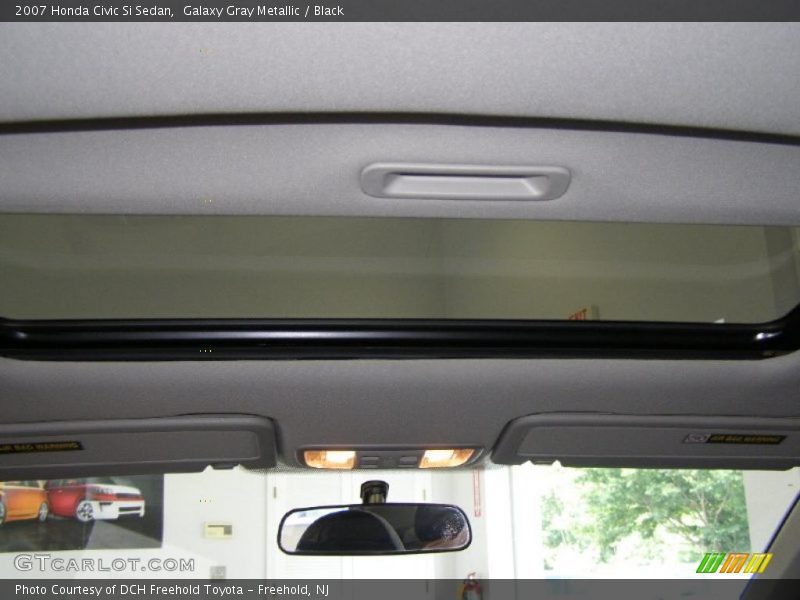 Galaxy Gray Metallic / Black 2007 Honda Civic Si Sedan
