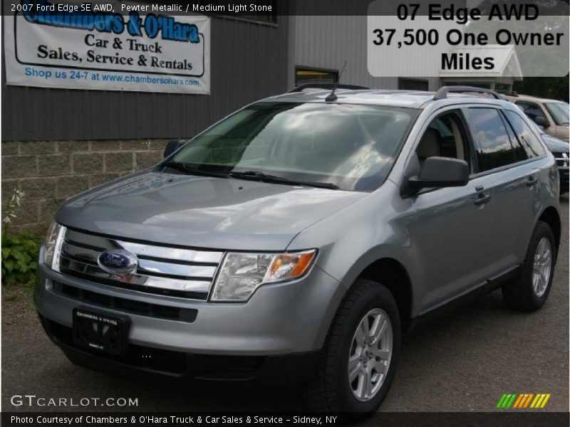 Pewter Metallic / Medium Light Stone 2007 Ford Edge SE AWD