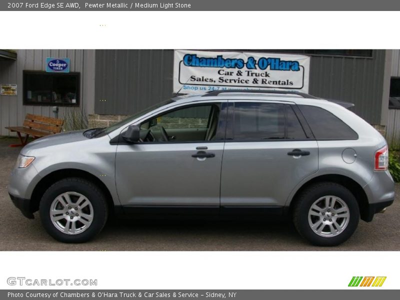 Pewter Metallic / Medium Light Stone 2007 Ford Edge SE AWD