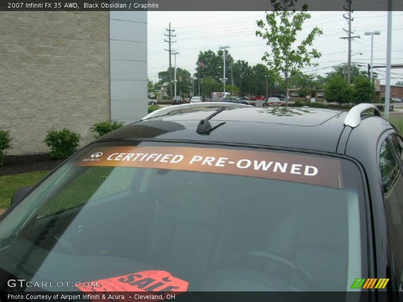 Black Obsidian / Graphite 2007 Infiniti FX 35 AWD