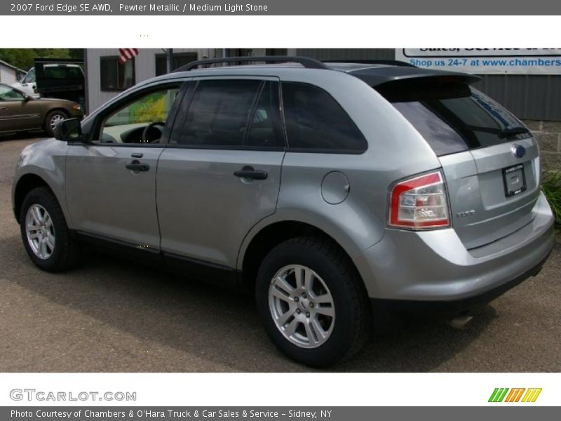 Pewter Metallic / Medium Light Stone 2007 Ford Edge SE AWD