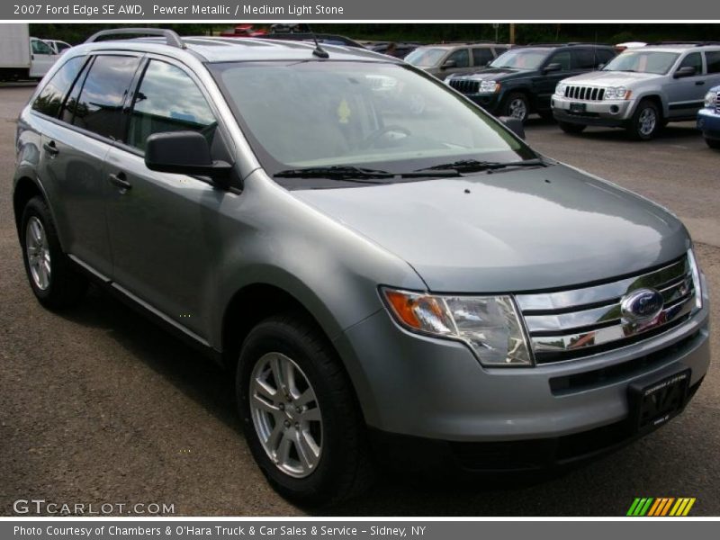 Pewter Metallic / Medium Light Stone 2007 Ford Edge SE AWD