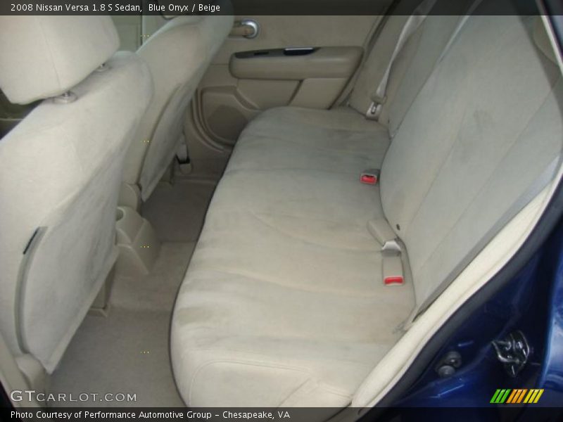 Blue Onyx / Beige 2008 Nissan Versa 1.8 S Sedan