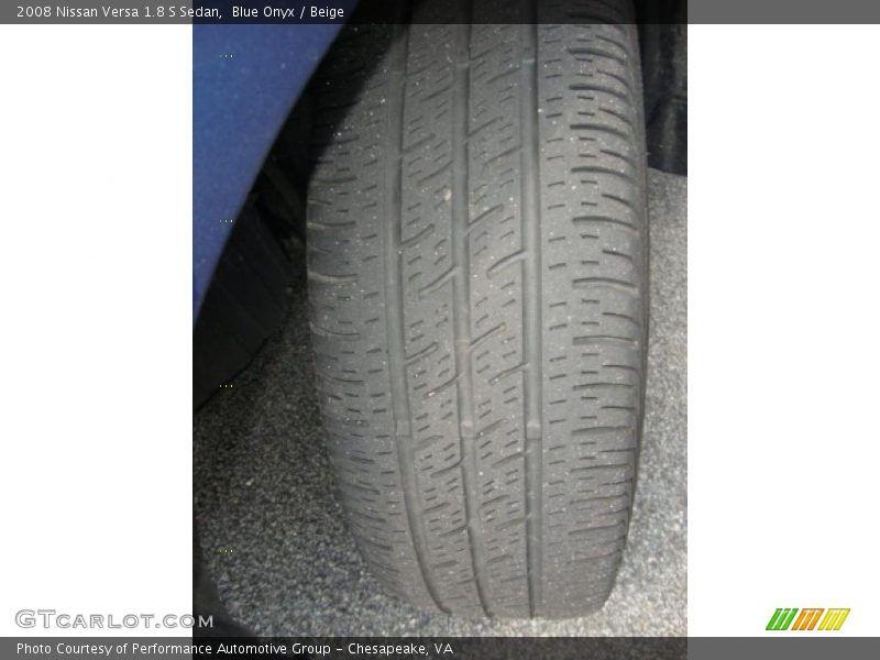 Blue Onyx / Beige 2008 Nissan Versa 1.8 S Sedan