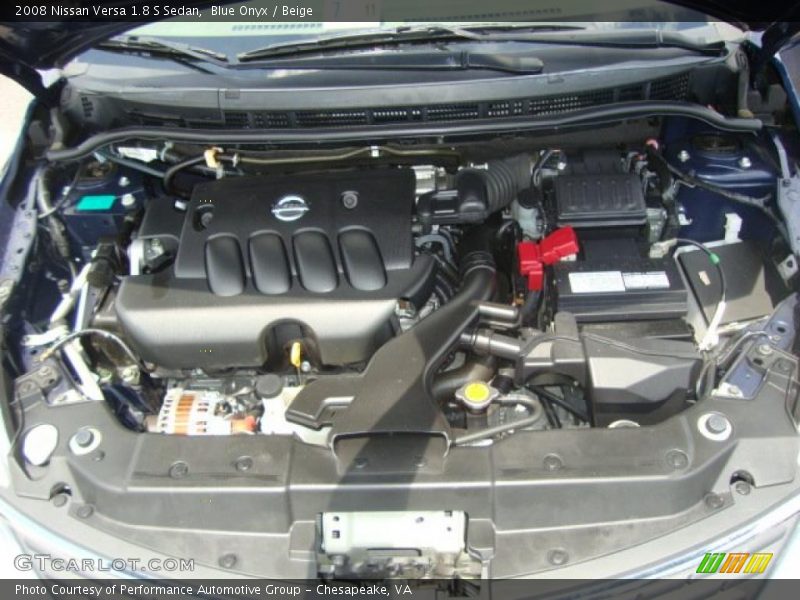 Blue Onyx / Beige 2008 Nissan Versa 1.8 S Sedan