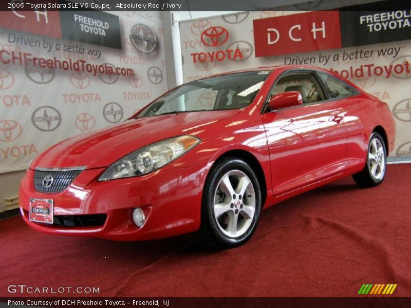Absolutely Red / Ivory 2006 Toyota Solara SLE V6 Coupe