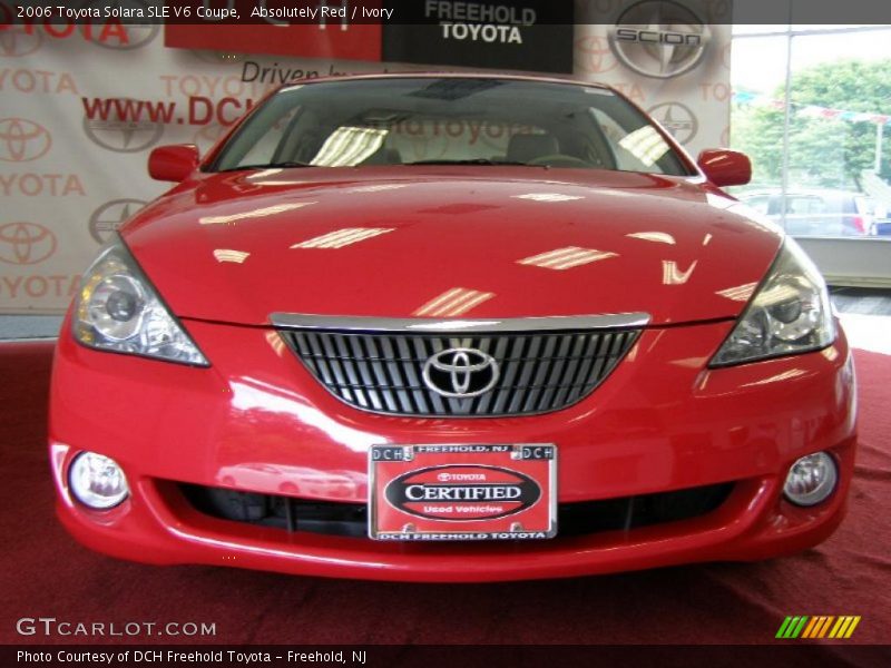 Absolutely Red / Ivory 2006 Toyota Solara SLE V6 Coupe