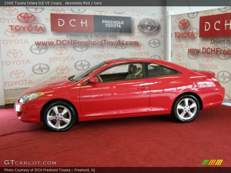 Absolutely Red / Ivory 2006 Toyota Solara SLE V6 Coupe