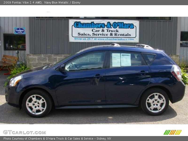 Navy Blue Metallic / Ebony 2009 Pontiac Vibe 2.4 AWD