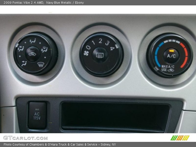Navy Blue Metallic / Ebony 2009 Pontiac Vibe 2.4 AWD