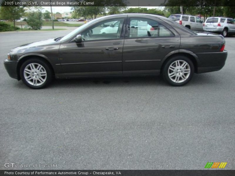 Charcoal Beige Metallic / Camel 2005 Lincoln LS V8
