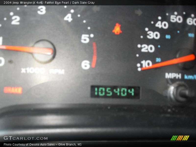 Patriot Blue Pearl / Dark Slate Gray 2004 Jeep Wrangler X 4x4