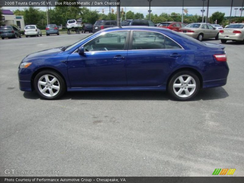 Blue Ribbon Metallic / Dark Charcoal 2008 Toyota Camry SE V6
