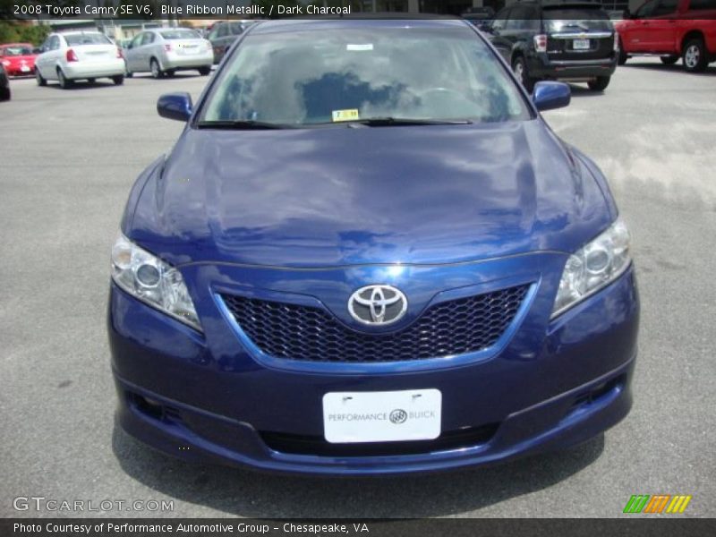 Blue Ribbon Metallic / Dark Charcoal 2008 Toyota Camry SE V6