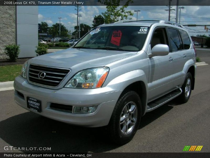 Titanium Silver Metallic / Ivory 2008 Lexus GX 470