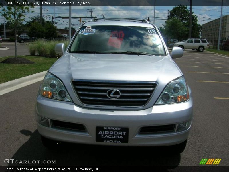 Titanium Silver Metallic / Ivory 2008 Lexus GX 470