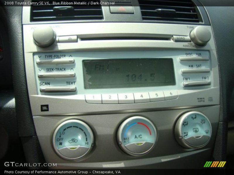 Blue Ribbon Metallic / Dark Charcoal 2008 Toyota Camry SE V6