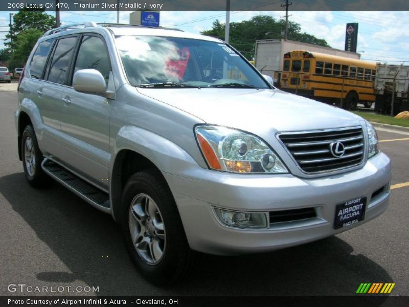 Titanium Silver Metallic / Ivory 2008 Lexus GX 470