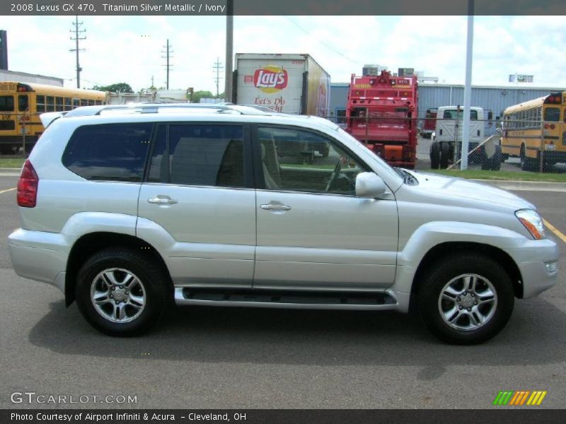 Titanium Silver Metallic / Ivory 2008 Lexus GX 470