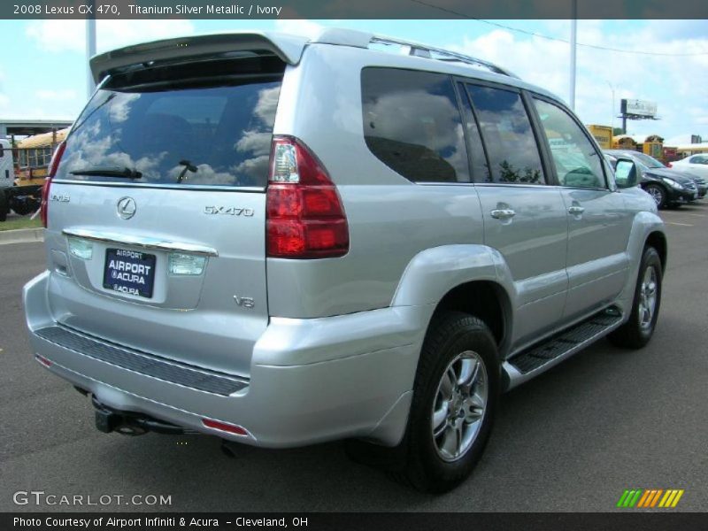 Titanium Silver Metallic / Ivory 2008 Lexus GX 470