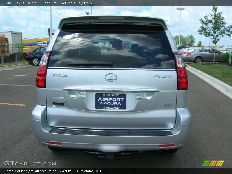 Titanium Silver Metallic / Ivory 2008 Lexus GX 470