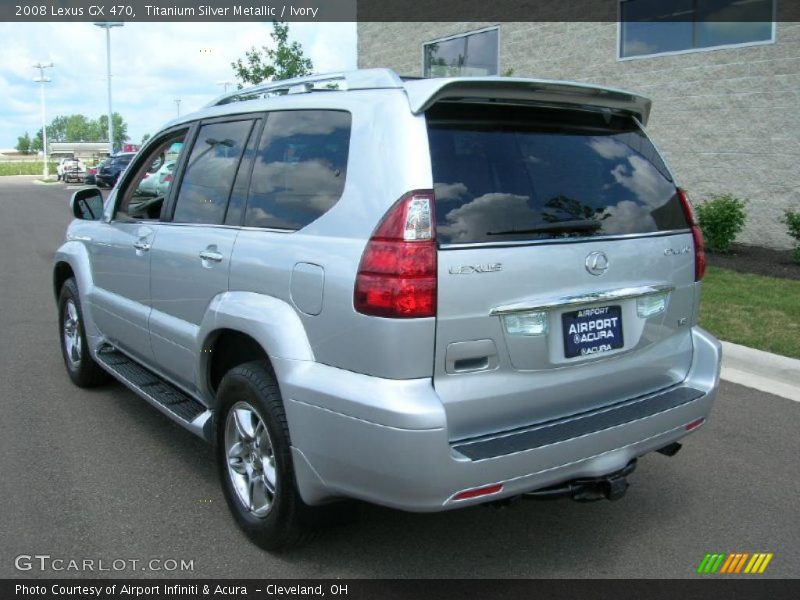 Titanium Silver Metallic / Ivory 2008 Lexus GX 470
