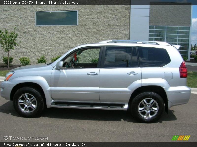 Titanium Silver Metallic / Ivory 2008 Lexus GX 470