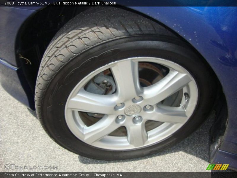 Blue Ribbon Metallic / Dark Charcoal 2008 Toyota Camry SE V6