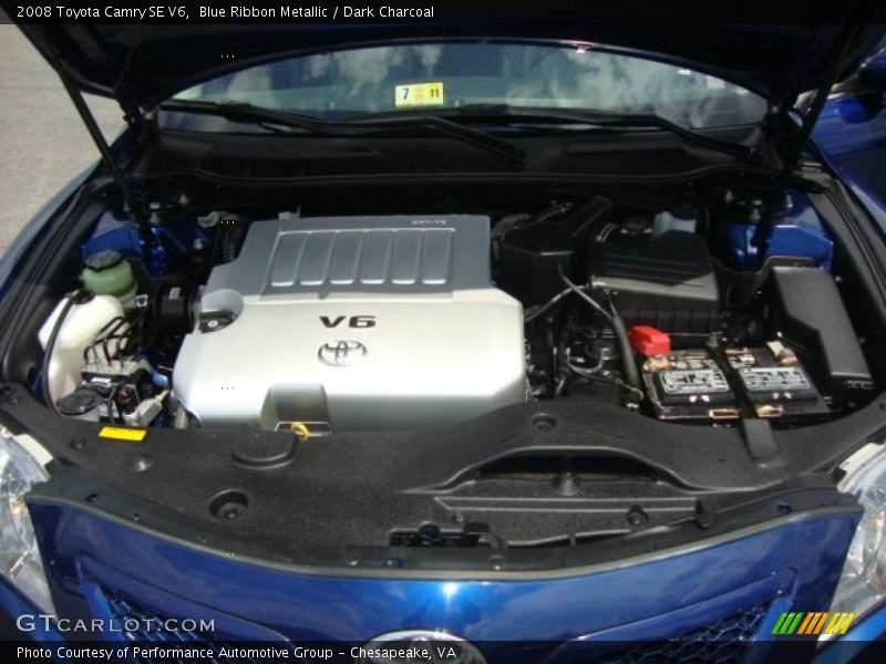 Blue Ribbon Metallic / Dark Charcoal 2008 Toyota Camry SE V6
