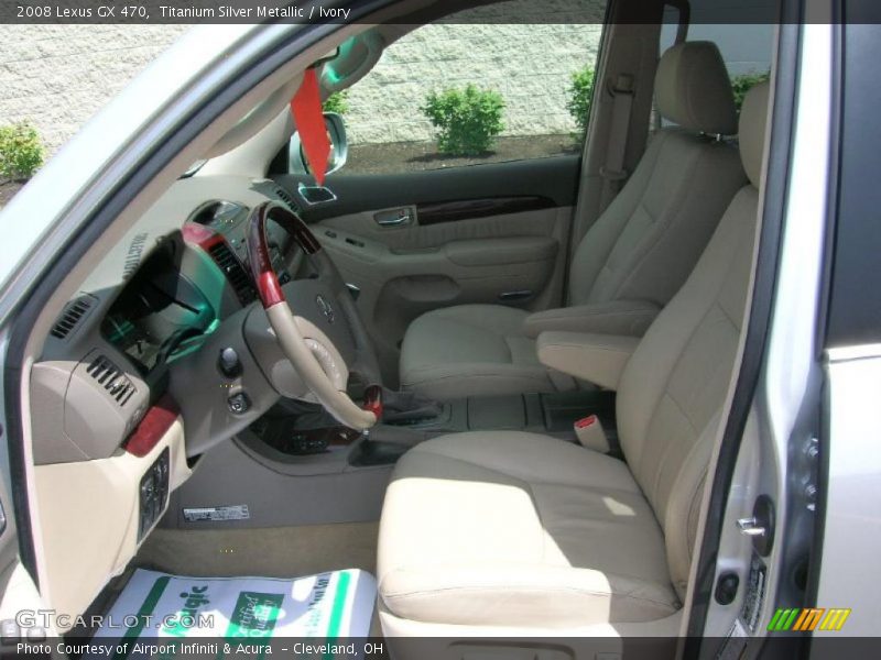 Titanium Silver Metallic / Ivory 2008 Lexus GX 470