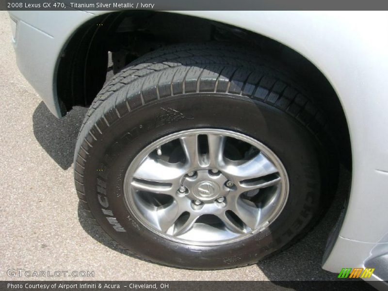 Titanium Silver Metallic / Ivory 2008 Lexus GX 470