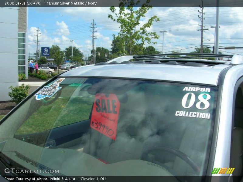 Titanium Silver Metallic / Ivory 2008 Lexus GX 470