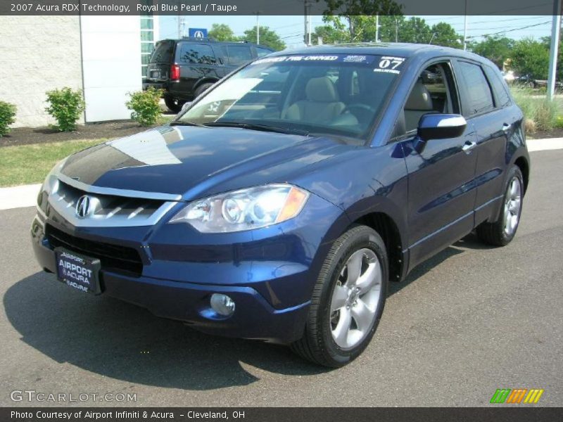 Royal Blue Pearl / Taupe 2007 Acura RDX Technology