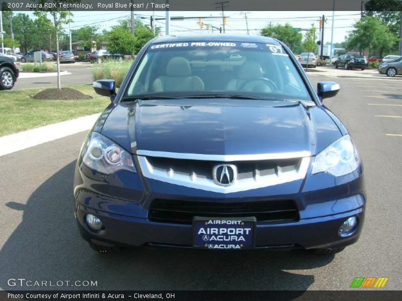 Royal Blue Pearl / Taupe 2007 Acura RDX Technology