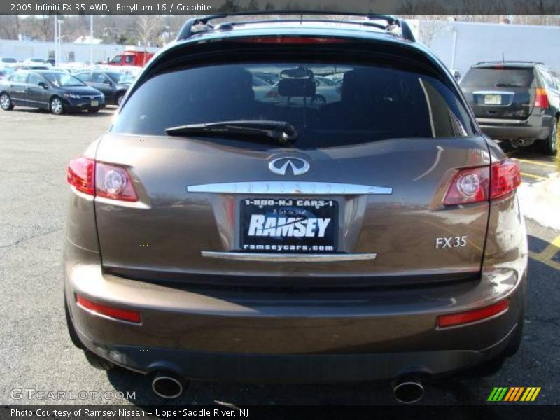 Beryllium 16 / Graphite 2005 Infiniti FX 35 AWD