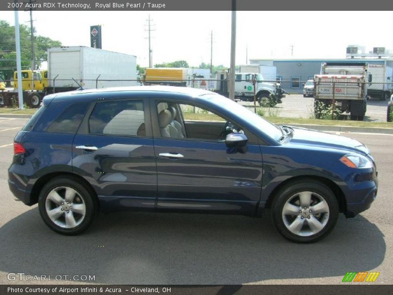Royal Blue Pearl / Taupe 2007 Acura RDX Technology