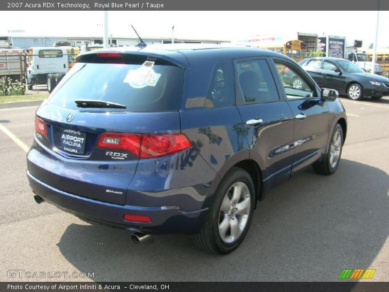 Royal Blue Pearl / Taupe 2007 Acura RDX Technology
