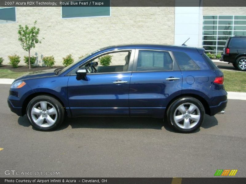 Royal Blue Pearl / Taupe 2007 Acura RDX Technology