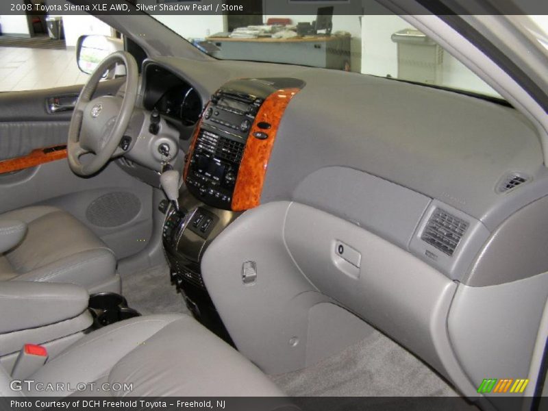 Silver Shadow Pearl / Stone 2008 Toyota Sienna XLE AWD